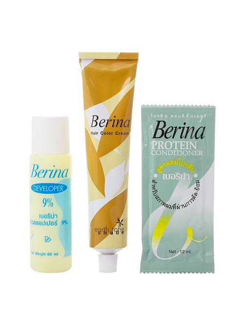 berina a42 deep dark brown hair color cream 60gm - 17166429 - Very Small Image - 1