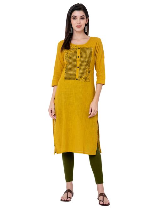 embroidered straight kurta - 17167071 - Very Small Image - 1