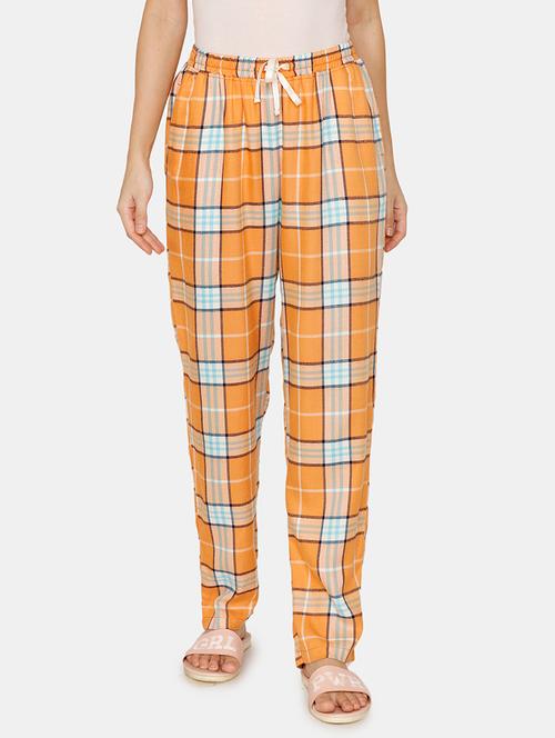 tie front checkered pajama - 17168536 - Very Small Image - 1