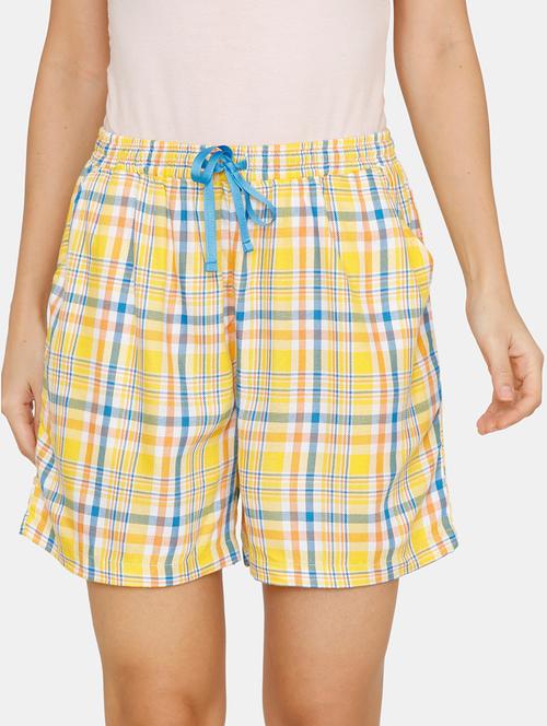 yellow rayon short - 17168583 - Very Small Image - 1