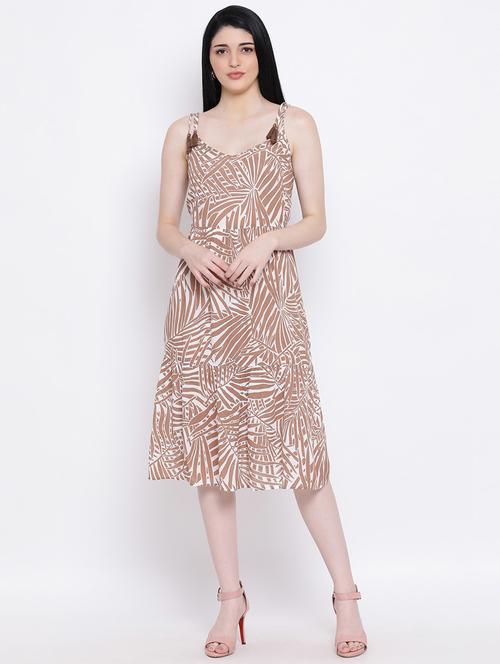 cami neck printed dress - 17169575 - Very Small Image - 1