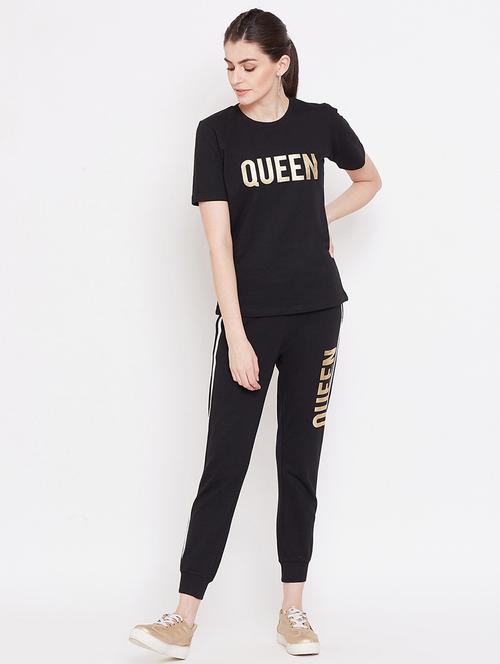foil print joggers set - 17170382 - Very Small Image - 1