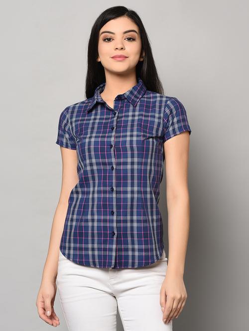 short sleeves checkered shirt - 17170824 - Very Small Image - 1