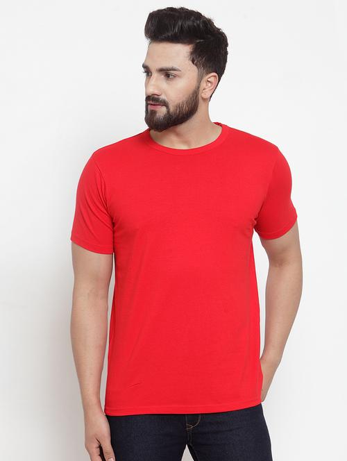 red solid t-shirt - 17171392 - Very Small Image - 1