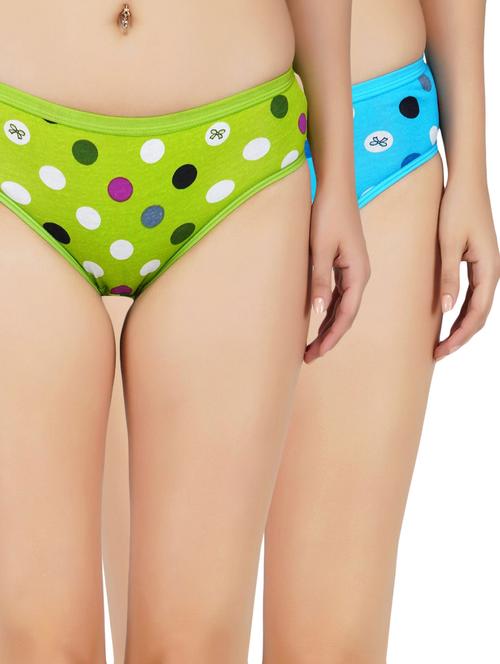 set of 2 mid rise printed regular panty - 17172721 - Very Small Image - 1
