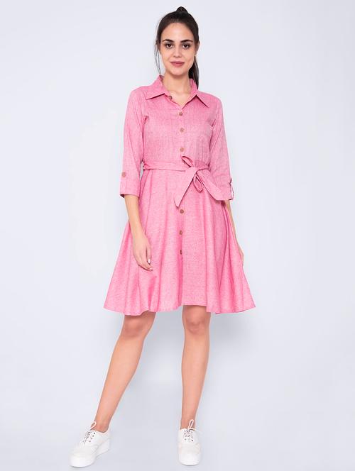 tie front a-line dress - 17173068 - Very Small Image - 1