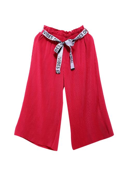 pink polyester palazzo trouser - 17173215 - Very Small Image - 1
