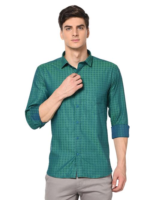 green checkered casual shirt - 17175535 - Very Small Image - 1