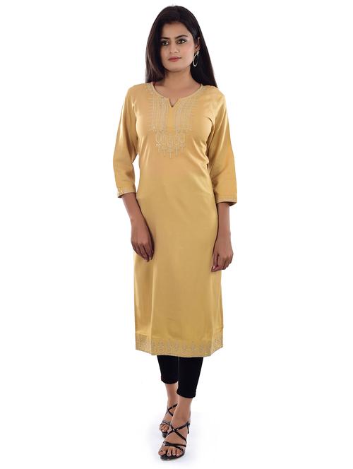tonal embroidered straight kurta - 17175592 - Very Small Image - 1