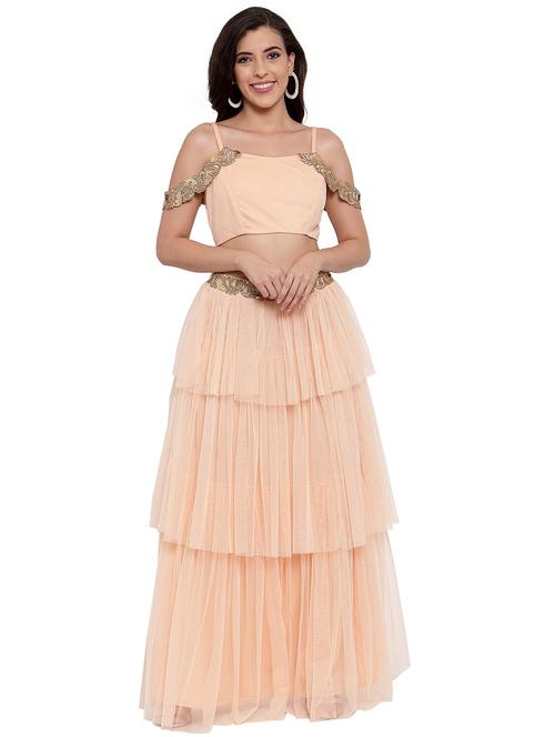 lace detailed top skirt set - 17179970 - Very Small Image - 1