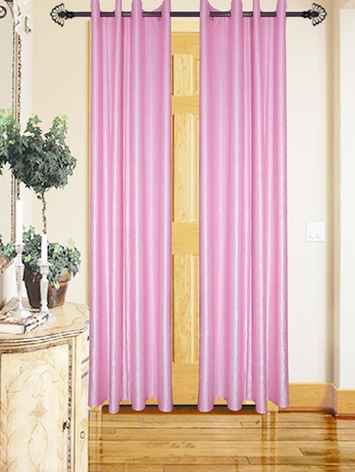 shop 24 decor 152cm (5 feet) polyester door curtain (pack of 2) (solid, multicolor) - 17180844 - Very Small Image - 1