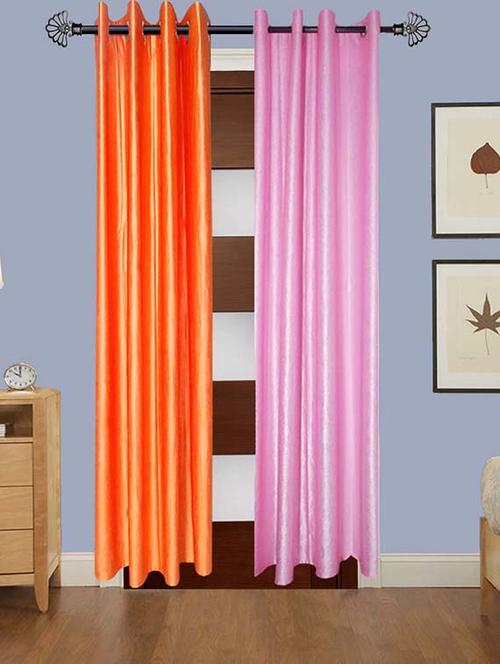 polyester 5 feet door curtain (pack of 2) - 17180860 - Very Small Image - 1