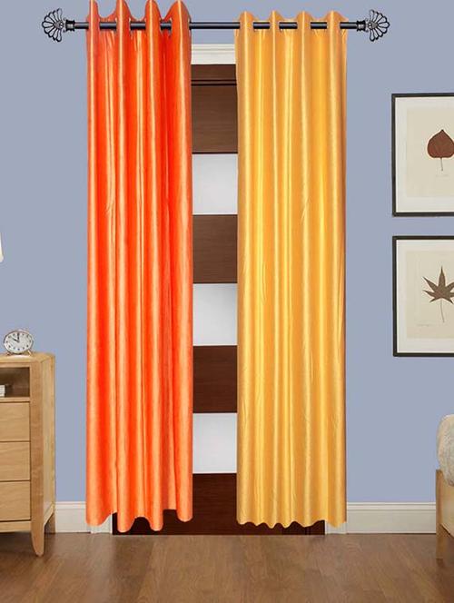 polyester 5 feet door curtain (pack of 2) - 17180864 - Very Small Image - 1