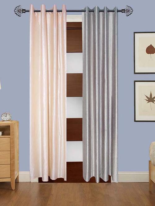 polyester 5 feet door curtain (pack of 2) - 17180911 - Very Small Image - 1