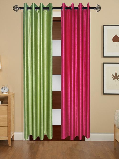 polyester 5 feet door curtain (pack of 2) - 17180941 - Very Small Image - 1