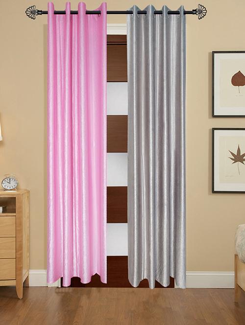 polyester 5 feet door curtain (pack of 2) - 17180953 - Very Small Image - 1