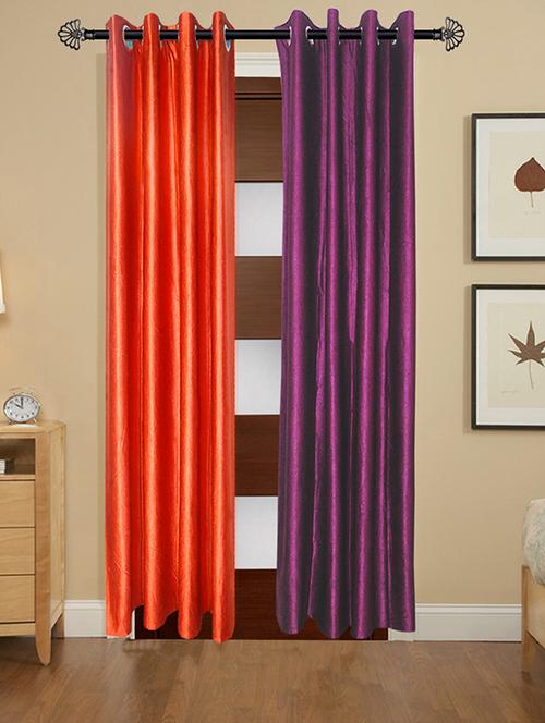 polyester 5 feet door curtain (pack of 2) - 17180960 - Very Small Image - 1