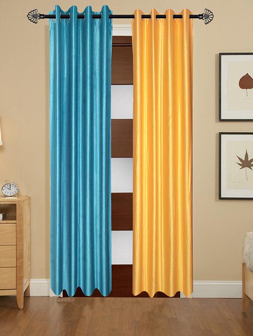 polyester 5 feet door curtain (pack of 2) - 17180969 - Very Small Image - 1