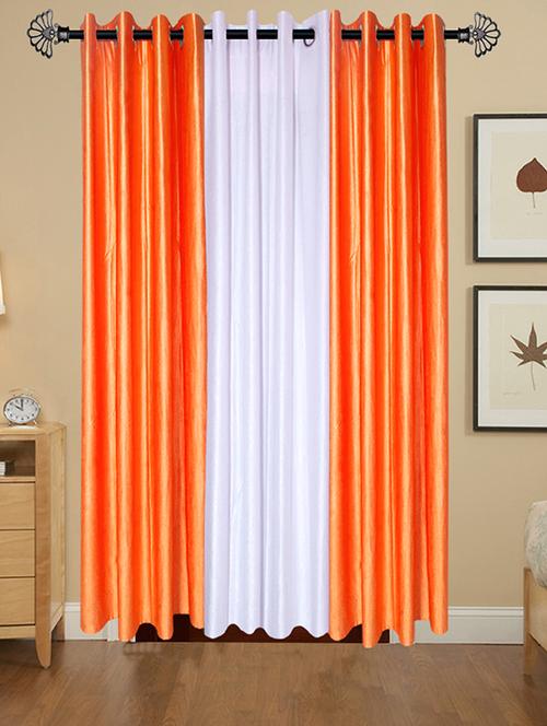 shop 24 decor 152 cm (5 feet) polyester door curtain (pack of 3) (solid, multicolor) - 17181015 - Very Small Image - 1