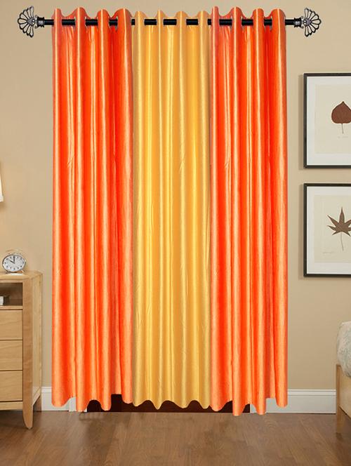 shop 24 decor 152 cm (5 feet) polyester door curtain (pack of 3) (solid, multicolor) - 17181017 - Very Small Image - 1