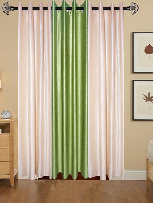 polyester 5 feet door curtain (pack of 3) - 17181060 - Very Small Image - 1