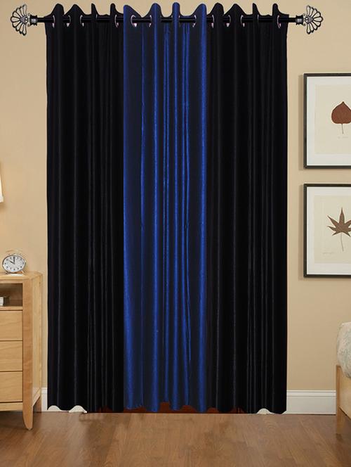 shop 24 decor 152 cm (5 feet) polyester door curtain (pack of 3) (solid, multicolor) - 17181082 - Very Small Image - 1