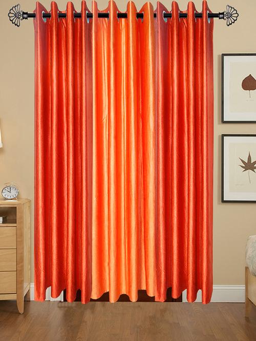 shop 24 decor 152 cm (5 feet) polyester door curtain (pack of 3) (solid, multicolor) - 17181135 - Very Small Image - 1