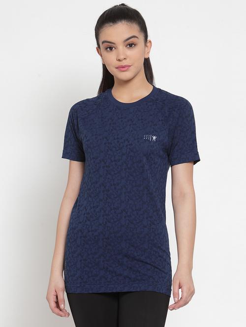 navy blue polyester regular tshirt - 17181904 - Very Small Image - 1