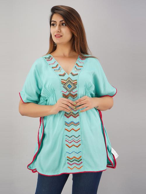 embellished kaftan kurti - 17183347 - Very Small Image - 1