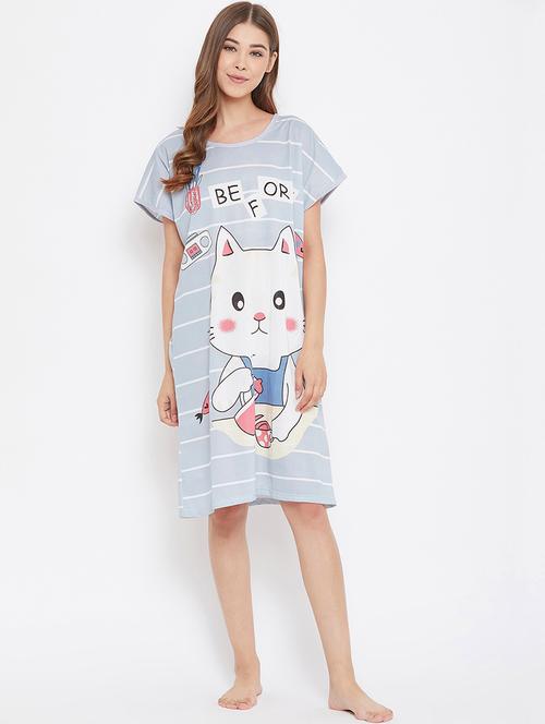 quirky print sleepshirt - 17184211 - Very Small Image - 1