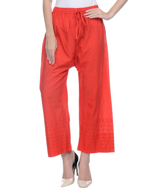 mid rise embroidered palazzo - 17184857 - Very Small Image - 1