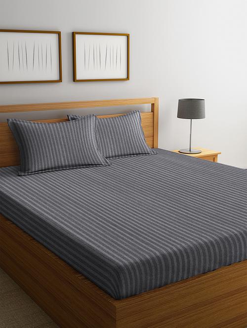 premium satin cotton bedsheet with two pillow cover - 17186481 - Very Small Image - 1
