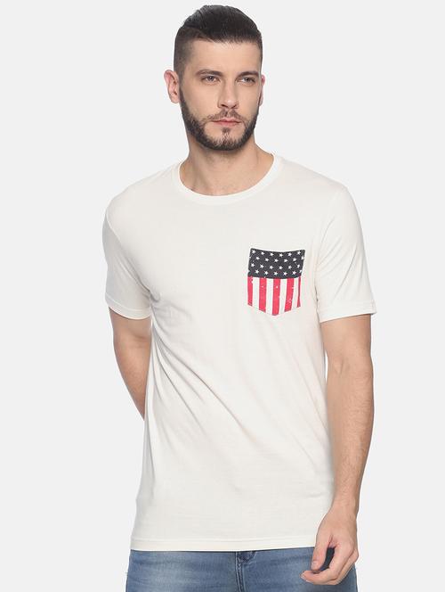 off white printed pocket t-shirt - 17186549 - Very Small Image - 1