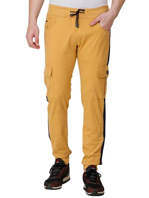 mustard side taped jogger - 17192071 - Very Small Image - 1
