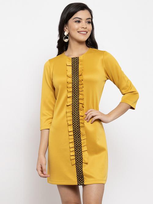 frill detail sheath dress - 17192176 - Very Small Image - 1