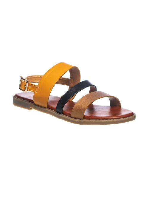 gold back strap sandals - 17192347 - Very Small Image - 1