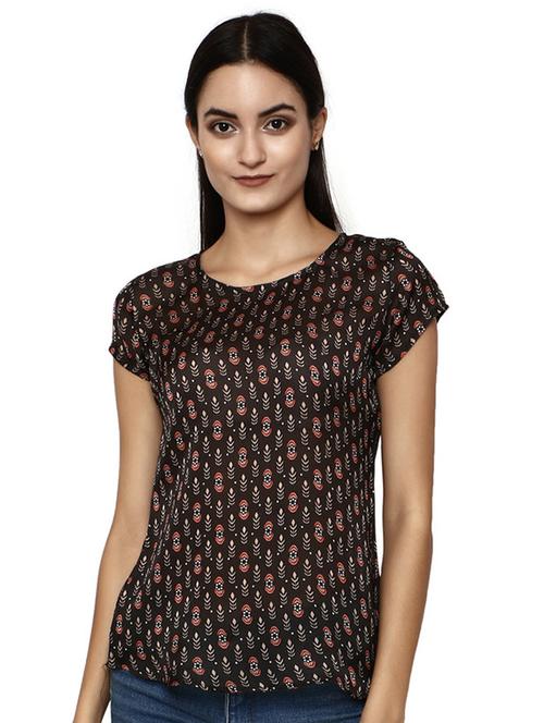 round neck printed top - 17192807 - Very Small Image - 1