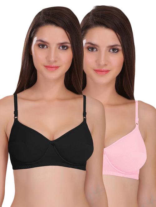set of 2 bow patch t-shirt bra - 17192815 - Very Small Image - 1