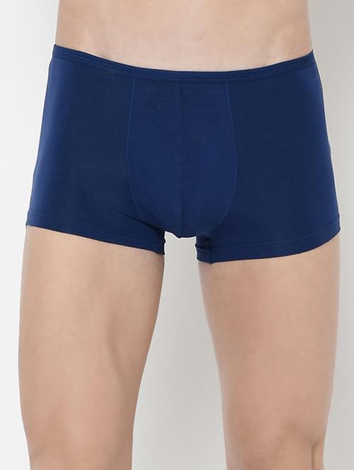 navy blue solid trunks - 17192929 - Very Small Image - 1