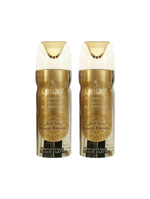 lattafa khaltaat al arabia royal blend perfumed bodyspray 200ml deodorant pack of 2 - 17193253 - Very Small Image - 1