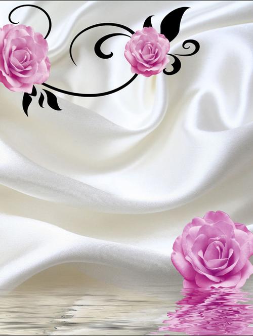 3d hd digital loth & flower wallpaper - 17193570 - Very Small Image - 1