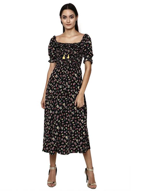 square neck floral dress - 17193775 - Very Small Image - 1