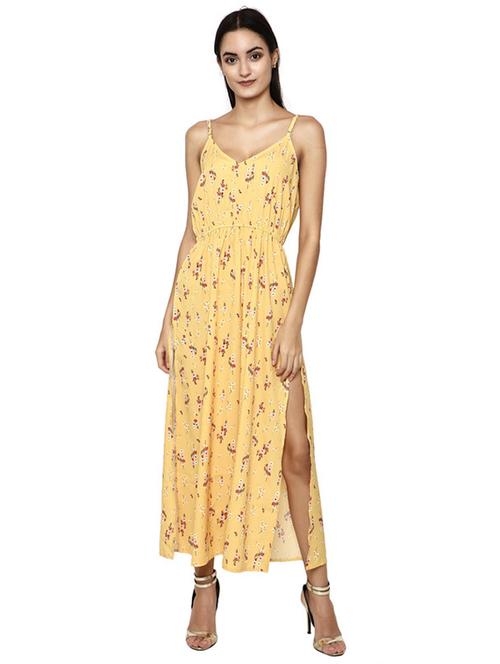 high slit floral maxi dress - 17193779 - Very Small Image - 1
