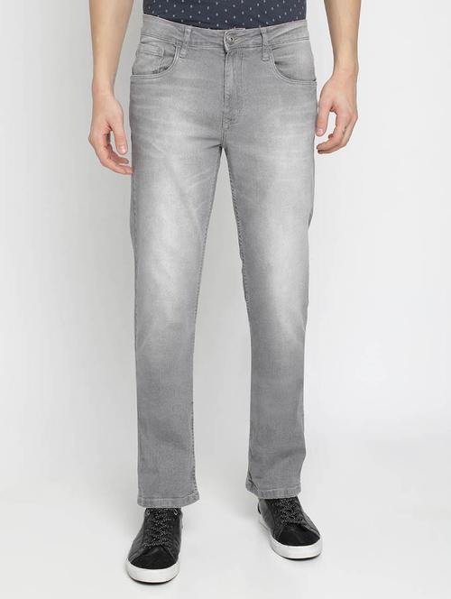 grey heavy washed denim jeans - 17194176 - Very Small Image - 1