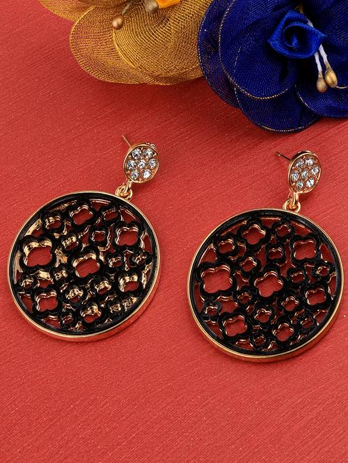 black metal drop earring - 17194375 - Very Small Image - 1