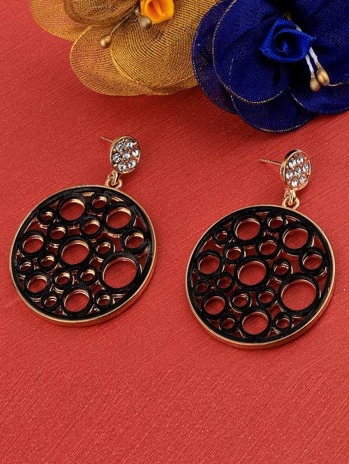 black metal drop earring - 17194376 - Very Small Image - 1