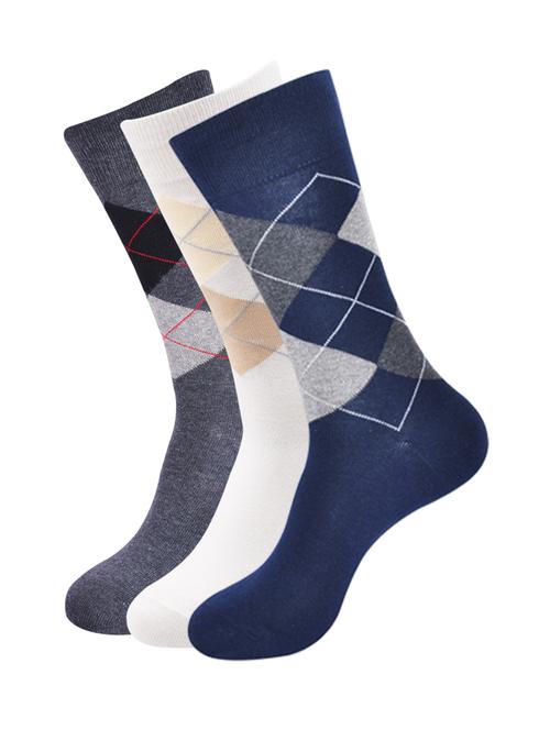 men pack of 3 printed above ankle length socks - 17194679 - Very Small Image - 1