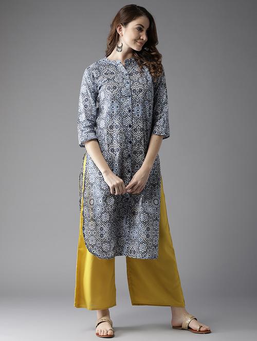 printed straight kurta - 17194706 - Very Small Image - 1