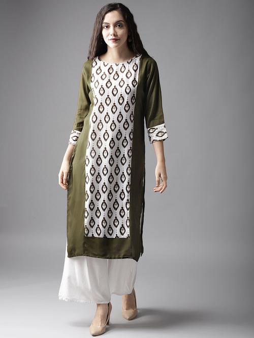 ikat straight kurta - 17194707 - Very Small Image - 1