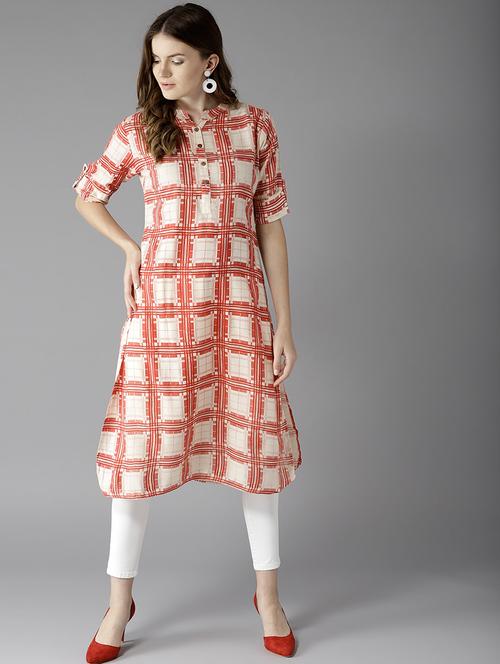 printed straight kurta - 17194709 - Very Small Image - 1